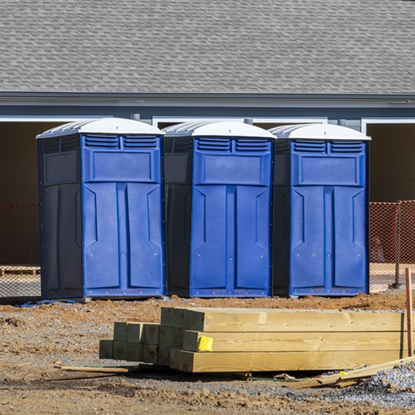 what is the cost difference between standard and deluxe porta potty rentals in Westfall